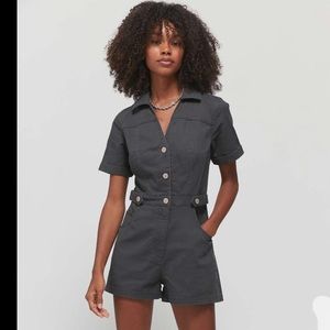 NWT BDG Margritte Button front shortall coverall